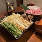 東北三昧 みちのく邸  - 野菜盛り合わせもたっぷり