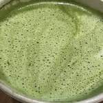 よーじやカフェ - 抹茶カプチーノのアップ