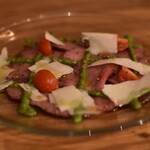 肉バル×チーズ 高安 - 牛タンのカルパッチョ