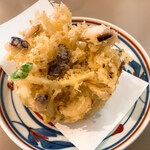 おうどん 瀬戸晴れ - 地エビのカキアゲ