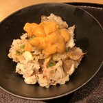 馳走 啐啄一十  - ２杯目は雲丹載せ