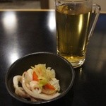 大衆酒場　ハナマル - 梅酒お湯割りとお通し