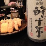 焼酎道楽　甑 - 酔十年、串カツ