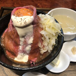 ローストビーフ大野 - 黒毛和牛ローストビーフ丼定食(肉増) ¥3,100