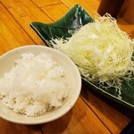 新宿さぼてん - おかわり・ご飯 & 千キャベツ