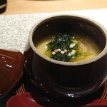 北新地 すし通 - あおさの茶碗蒸し