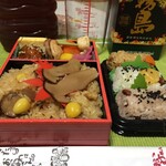 Okowa Komehachi - R.1.10.13.夜 松茸おこわ弁当 1,080円税込・三色おこわ 334円税込