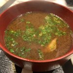 炭火魚 旬彩料理 坂本 - アラの味噌汁