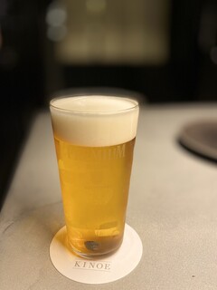 Nikuya Kinoe - プレミアムモルツ生ビール700円