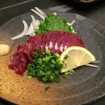 和鶏屋 - R.1.12.4.夜 馬刺し(上赤身) 720円税別