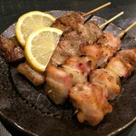 和鶏屋 - R.1.12.4.夜 玉ねぎま @140円税別・塩バラ @150円税別