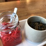 ひまわり - オーダー後、生姜と高菜（２０１９．１２．９）