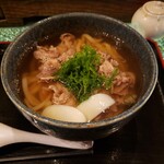 海で魚を食べる鳥 - 肉うどん