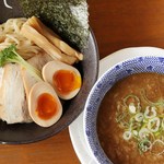 麺や白ぼし - 味玉魚節とんこつつけ麺