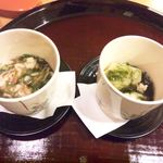 京大和屋 - 留肴（右は桜えび抜き）