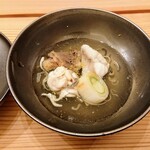 寿し道 桜田 - 愛知県豊浜の虎ふぐ、根室の鱈白子、下仁田葱、フグヒレの出汁