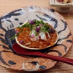 寿し道 桜田 - カニ寿司にイクラ