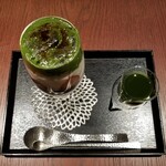 京都宇治 藤井茗縁 - 宇治抹茶のブリュレ仕立てパフェ