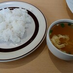 Rotsushiyu - セットのライスとスープ