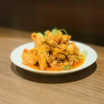 芙蓉麻婆麺 - ① 500円：麻辣鶏の冷菜