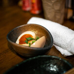 豚小家 - 2019.12 チャージ料（300円）半熟煮玉子