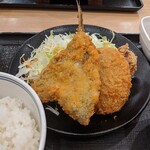 吉野家 - ミックスメンチカツ定食（648円＋税）