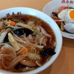 源来軒 - サンマーメン、（小）中華丼¥1200