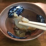 Hamamatsu - ほう！  コリっと。
                        
                        味はーーーー『タコわさ』のサザエです。
                        
                        こういうのは嬉しいな。
                        
                        
                        