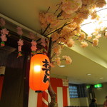 大相撲三月場所　食堂 - おでんの提燈