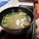 大相撲三月場所　食堂 - 味噌汁