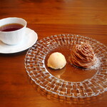 Mikadoshokudoubainarisawa - 薩摩紅茶、モンブラン