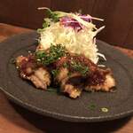 酒肴 新屋敷 - アライグマの生姜焼き。