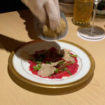 雪月花 たなかさとる - カルパッチョのトリュフかけ