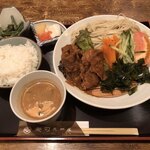 麺司 長岡屋 - スタミナセット（1300円）税別【令和元年12月08日撮影】