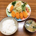 竹春 - カキフライ定食