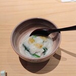 匠 進吾 - 里芋のすり流し、菊菜