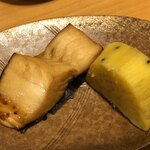 江戸八 - 焼魚とつけ合わせのお芋