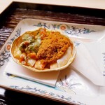 道人 - 焼き香箱蟹　千枚漬け