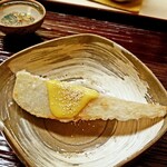 道人 - 富田林産海老芋の唐揚げ　柚子味噌