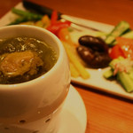 京橋 二刀流 - 【再訪】手前がバーニャカウダーソースですよ＾＾