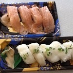 はまみ鮨 - 炙りとろサーモンと炙りとろサーモン