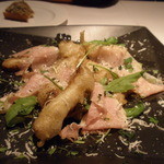 トラットリア スペランツァ エッセ - ポルチーニのフリットと自家製ハム