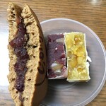 きんつば中田屋 - 料理写真:左から、やそとせ くるみ ひよこ