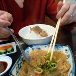 焼肉たてがみ - 鉄砲もつ煮定食850円