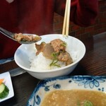 焼肉たてがみ - 鉄砲もつ煮定食850円