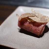 焼肉うしごろ 銀座並木通り店 - シャトーブリアンのミルフィーユ トリュフ添え
