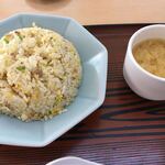 Ra-Men Taiyou - チャーハン580円　つい食べちゃったので写ってないですがおつまみにモヤシの豆板醤和えがお通しでできます。