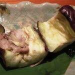 一心 - ふわとろ大長ナスのパラ肉挟み蒸し￥480