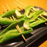 心人 - ピーマン：塩味で頂きます。　　　　　2019.12.06