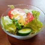 鴨料理 呂尚 - セットのサラダ